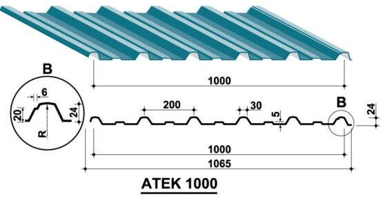 Tấm lợp Austnam ATEK 1000