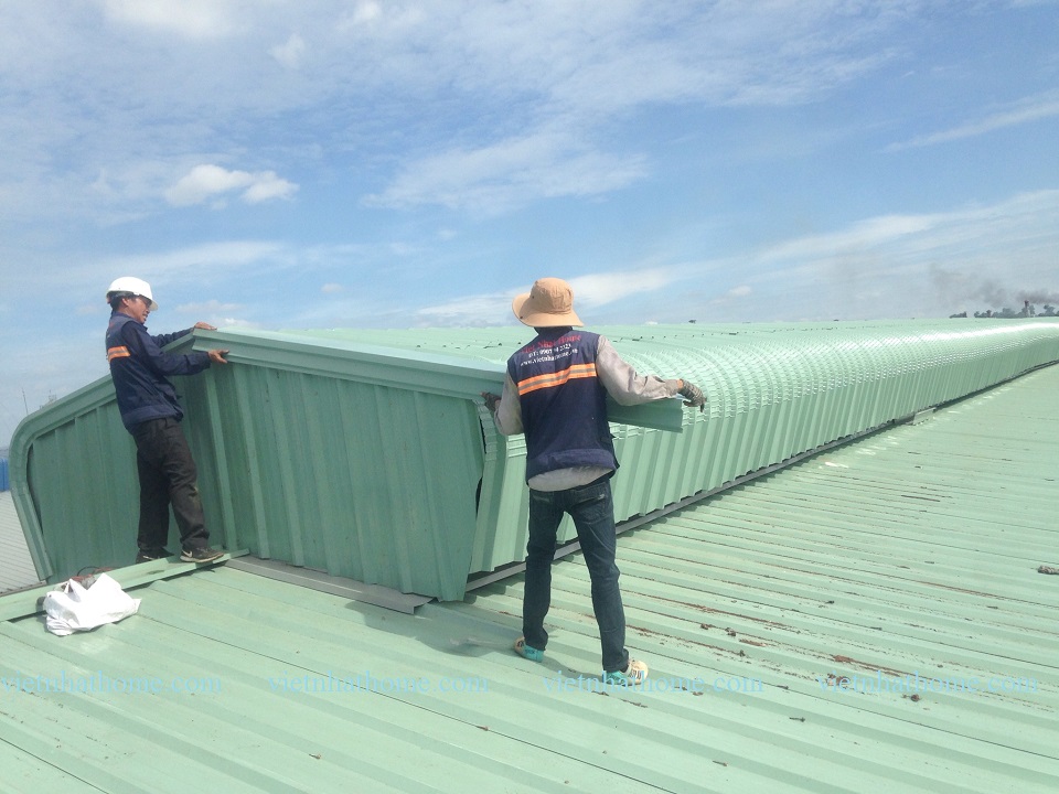 Nhà xưởng sử dụng mái tôn Austnam